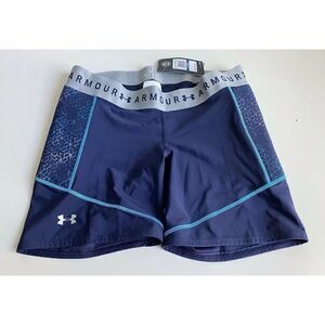 Under Armour UA‎ Printed Softball Slider Shorts Padded Women’s Sz XL Blue NWT